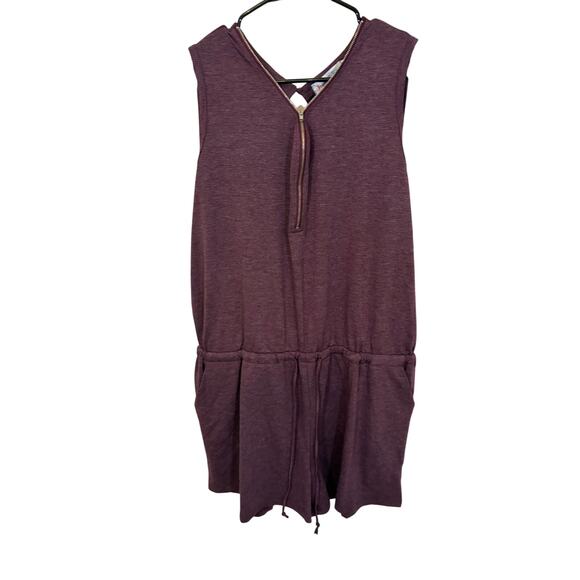 Shirley & Stone Purple Zipper Romper Gorp Core Utility Casual Relaxed Boxy XL - Picture 1 of 5